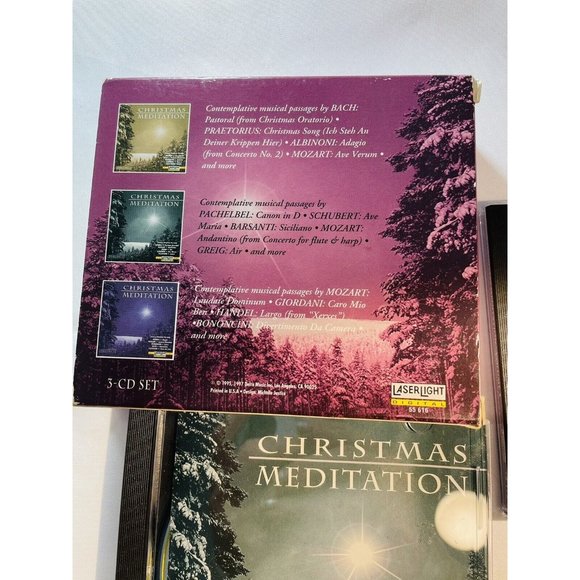 Christmas Meditation by Various Artists CD Set Of 3 Disc From 1997 Contemplative - Picture 3 of 12